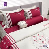  Bộ Chăn Ga Lụa Thêu Tencel Coolsilk Pro 1008 
