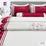  Bộ Chăn Ga Lụa Thêu Tencel Coolsilk Pro 1008 