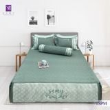  Bộ Chăn Ga Lụa Thêu Tencel Silk Protein Max 1201 