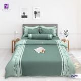  Bộ Chăn Ga Lụa Thêu Tencel Silk Protein Max 1201 