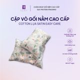  Cặp Vỏ Gối Nằm Lụa Cotton Satin Đa Dạng Mẫu Mã 