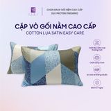  Cặp Vỏ Gối Nằm Lụa Cotton Satin Đa Dạng Mẫu Mã 