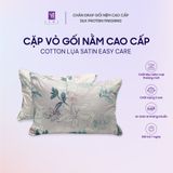  Cặp Vỏ Gối Nằm Lụa Cotton Satin Đa Dạng Mẫu Mã 