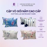  Cặp Vỏ Gối Nằm Lụa Cotton Satin Đa Dạng Mẫu Mã 