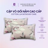  Cặp Vỏ Gối Nằm Lụa Cotton Satin Đa Dạng Mẫu Mã 
