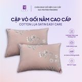  Cặp Vỏ Gối Nằm Lụa Cotton Satin Đa Dạng Mẫu Mã 
