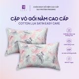  Cặp Vỏ Gối Nằm Lụa Cotton Satin Đa Dạng Mẫu Mã 
