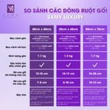  Ruột Gối Nằm Samy Luxury Lông Vũ Chuẩn 5 Sao 