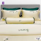  Bộ Chăn Ga Lụa Thêu Tencel Coolsilk Pro 1004 