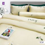  Bộ Chăn Ga Lụa Thêu Tencel Coolsilk Pro 1004 