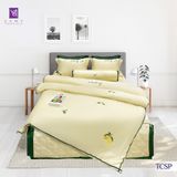  Bộ Chăn Ga Lụa Thêu Tencel Coolsilk Pro 1004 