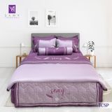  Bộ Chăn Ga Lụa Thêu Tencel Coolsilk Pro 1005 