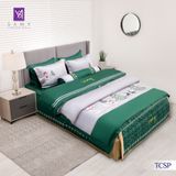  Bộ Chăn Ga Lụa Thêu Tencel Coolsilk Pro 1006 