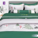  Bộ Chăn Ga Lụa Thêu Tencel Coolsilk Pro 1006 
