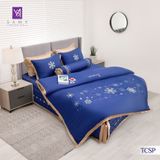  Bộ Chăn Ga Lụa Thêu Tencel Coolsilk Pro 1007 
