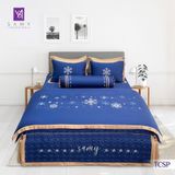  Bộ Chăn Ga Lụa Thêu Tencel Coolsilk Pro 1007 
