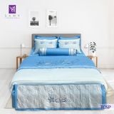  Bộ Chăn Ga Lụa Thêu Tencel Coolsilk Pro 1009 