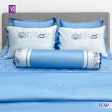  Bộ Chăn Ga Lụa Thêu Tencel Coolsilk Pro 1009 