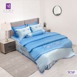  Bộ Chăn Ga Lụa Thêu Tencel Coolsilk Pro 1009 