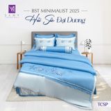  Bộ Chăn Ga Lụa Thêu Tencel Coolsilk Pro 1009 