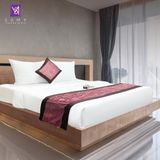  Bộ Chăn Drap Khách sạn 3 sao Samy Gold (Pure White) 