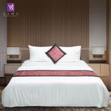  Bộ Chăn Drap Khách sạn 3 sao Samy Gold (Stripe White) 
