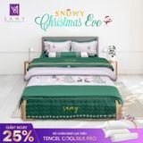  Bộ Chăn Ga Lụa Thêu Tencel Coolsilk Pro 1006 