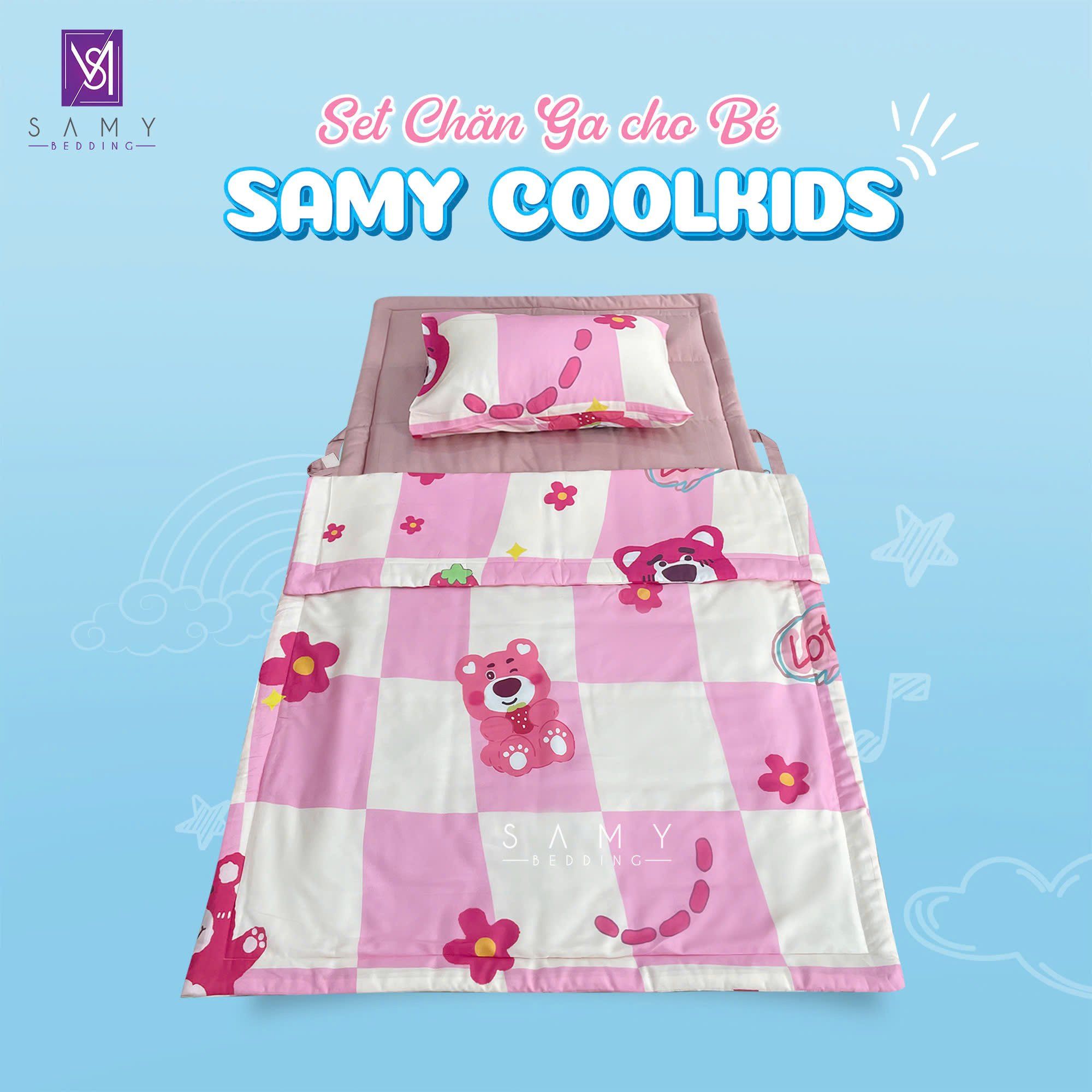  Set Chăn Ga Gối Tiện Ích Cho Bé - Samy Coolkids SCK002 