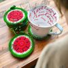 Dưa Hấu - Lót ly bằng len - Sani Handmade