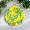 Viền màu loang - Lót ly bằng len - Sani Handmade