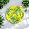 Tròn màu loang - Lót ly bằng len - Sani Handmade