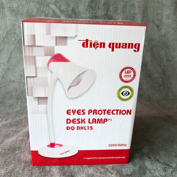 DRAFT Đèn bàn bảo vệ thị lực Điện Quang ĐQ DKL15 WG B (Màu trắng-xanh lá cây, bóng led daylight