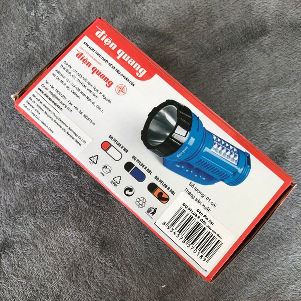 Đèn Pin LED Điện Quang ĐQ PFL08 R ( Pin Sạc )