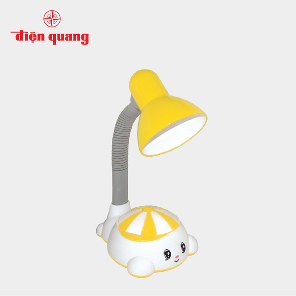 DRAFT Đèn bàn Điện Quang (ĐQ DKL04 B) kiểu trẻ em, vàng trắng, có bóng