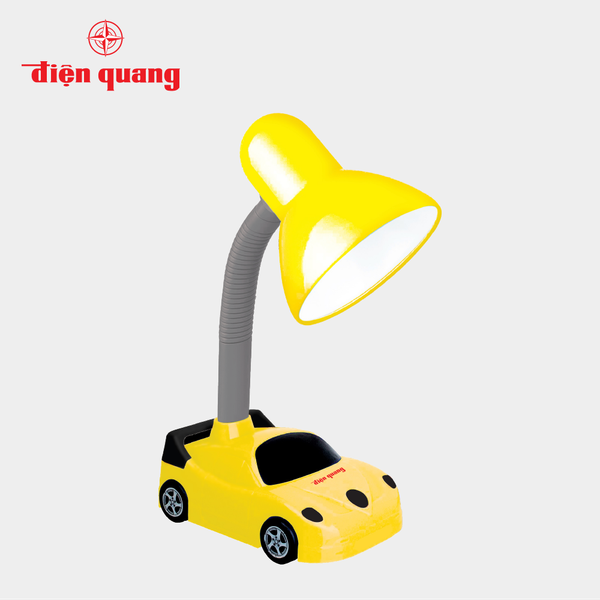 DRAFT Đèn bàn Điện Quang ĐQ DKL05 BW (kiểu xe hơi, vàng đen, bóng warmwhite)