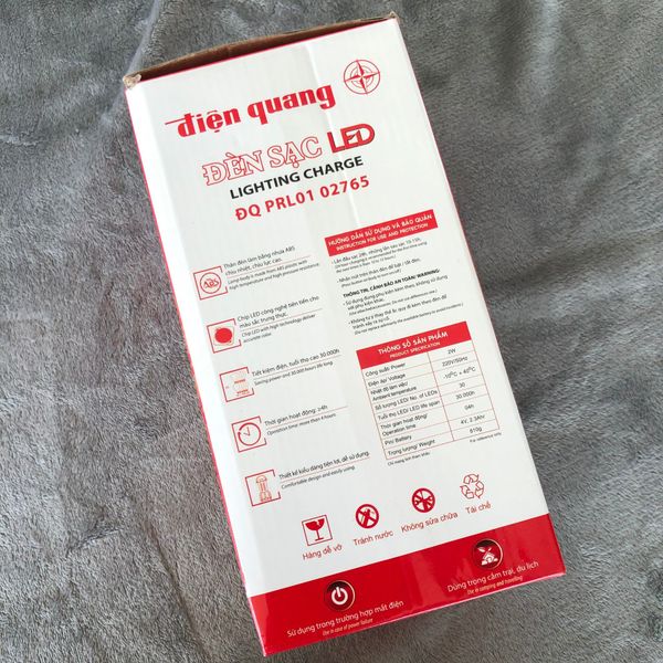 Đèn sạc Led Điện Quang ĐQ PRL01 02765 ( 2w, daylight, cầm tay )