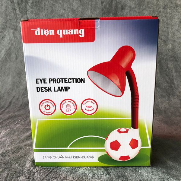 DRAFT Đèn bàn ĐQ DKL01 Y (kiểu trái banh, vàng, không bóng)
