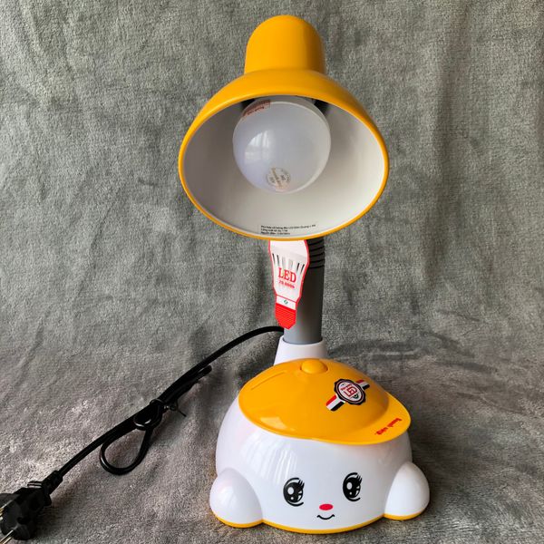 DRAFT Đèn bàn Điện Quang ĐQ DKL04 BW (kiểu trẻ em, vàng trắng, bóng warmwhite)