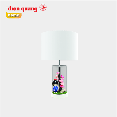 Đèn thủy tinh trang trí Điện Quang ĐQ DCL12 R WW ( thân hình trụ, kimono đỏ, bóng LED, Warmwhite )