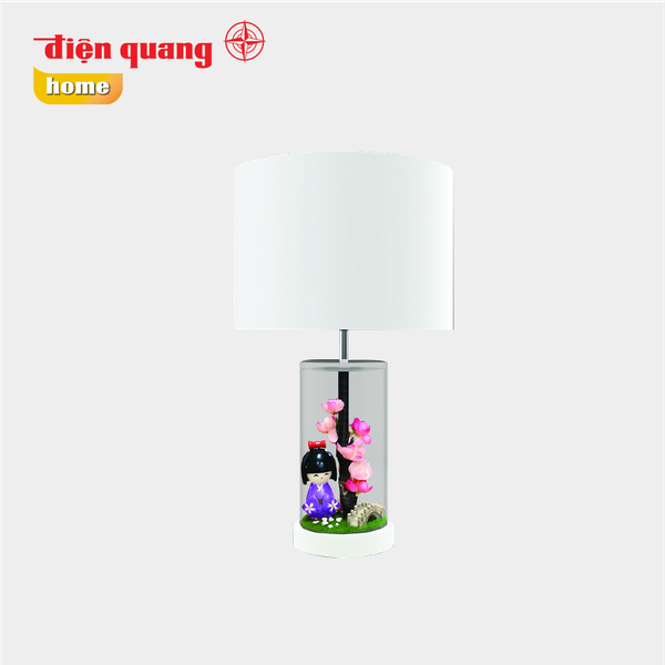 Đèn thủy tinh trang trí Điện Quang ĐQ DCL12 R WW ( thân hình trụ, kimono đỏ, bóng LED, Warmwhite )