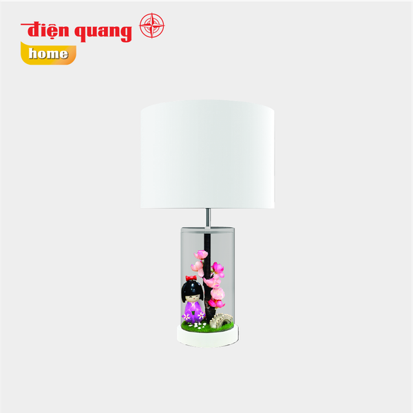 Đèn thủy tinh trang trí Điện Quang ĐQ DCL12 R WW ( thân hình trụ, kimono đỏ, bóng LED, Warmwhite )