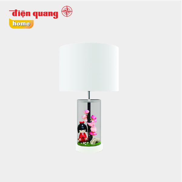 Đèn thủy tinh trang trí Điện Quang ĐQ DCL12 R WW ( thân hình trụ, kimono đỏ, bóng LED, Warmwhite )
