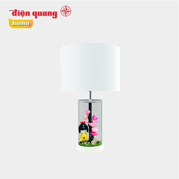 Đèn thủy tinh trang trí Điện Quang ĐQ DCL12 R WW ( thân hình trụ, kimono đỏ, bóng LED, Warmwhite )