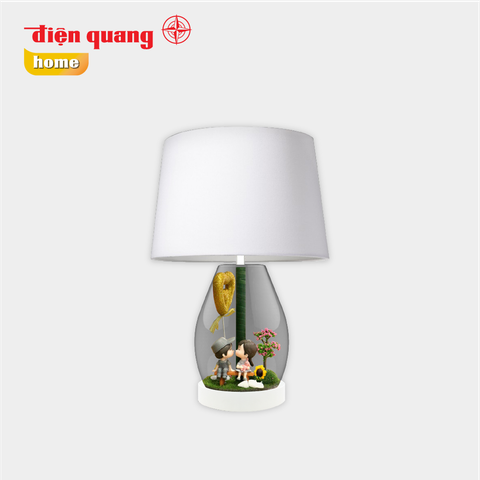 Đèn thủy tinh trang trí Điện Quang ĐQ DCL14 WW ( thân hình bầu, trái tim vàng, bóng LED, Warmwhite )