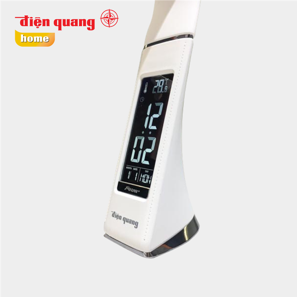 Đèn bàn LED Bảo vệ thị lực Điện Quang ĐQ LDCL1.1 ( Đèn bàn 5W, tích hợp đồng hồ báo thức )