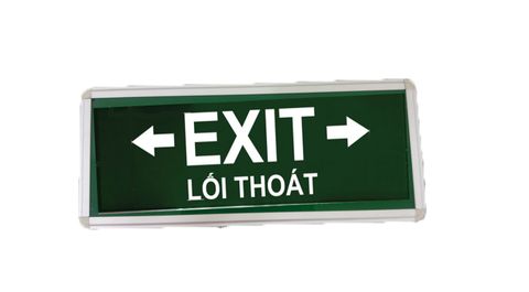 Bộ đèn thoát hiểm song ngữ Điện Quang ĐQ EX06 SC06L.1D ( 2W, 6 LED, 2 mặt, chữ EXIT-Lối Thoát, 2 hướng )