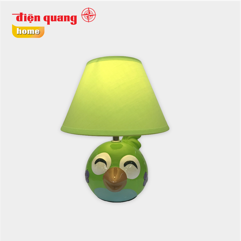 Đèn Gốm Sứ trang trí Điện Quang ĐQ DL14 WW ( Thân hình chim xanh, có bóng LED 5W, warmwhite )