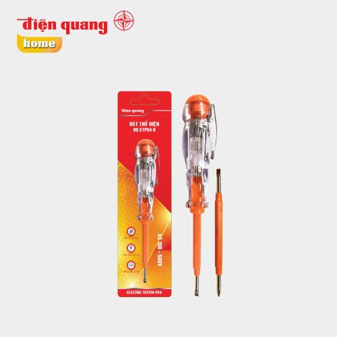 Bút thử điện Điện Quang ĐQ ETP04 O ( 2 đầu vít, 160 mm, màu cam )