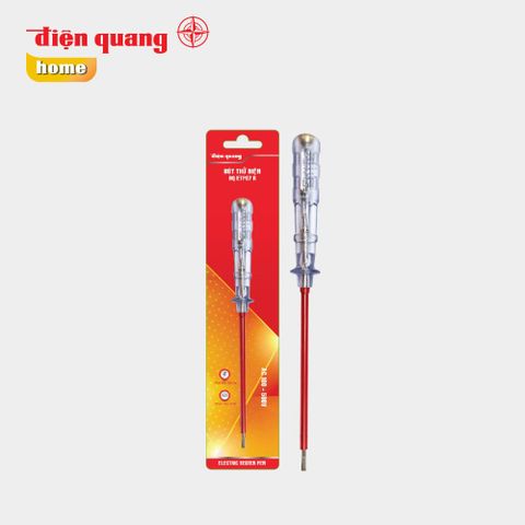 Bút thử điện Điện Quang ĐQ ETP07 R ( Đầu vít dẹp, 215 mm, màu đỏ )