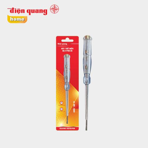 Bút thử điện Điện Quang ĐQ ETP08 GR ( Đầu vít dẹp, 190 mm, màu xám trong )